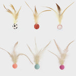 Load image into Gallery viewer, Chicken Feather Elastic Ball Pet Toy
