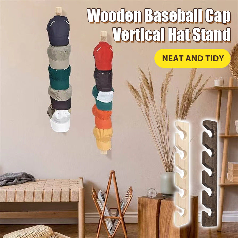 Wooden Baseball Cap Display Stand