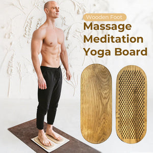 Wooden Foot Massage Meditation Yoga Board (1 pair)