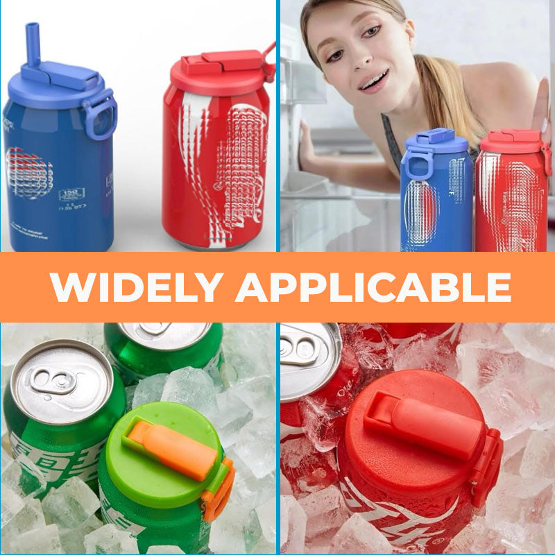 Silicone Straw Soda Can Lids