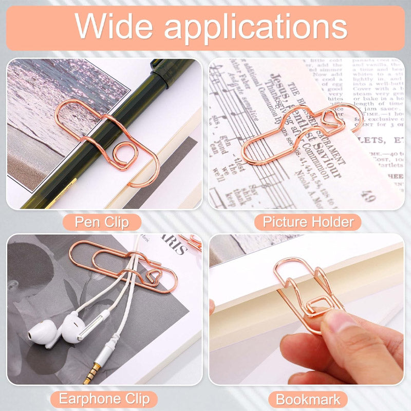 Multifunctional Metal Heart Pen Clip