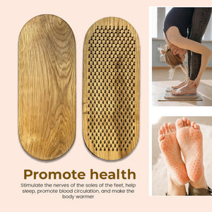 Wooden Foot Massage Meditation Yoga Board (1 pair)