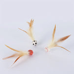 Load image into Gallery viewer, Chicken Feather Elastic Ball Pet Toy
