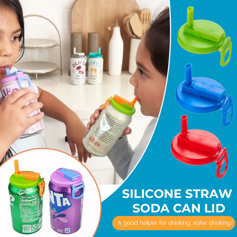 Silicone Straw Soda Can Lids