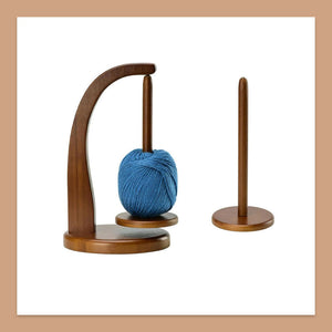 Wooden Yarn Spool Rack